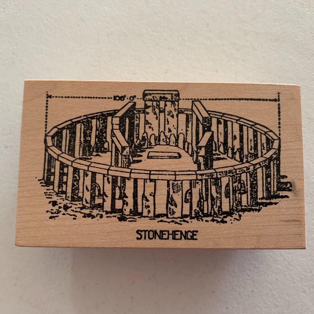Stampa Rosa Inc. Stonehenge Rubber Stamp for Crafting
